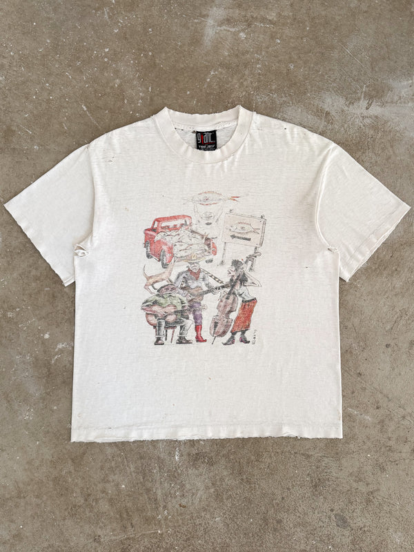 1993 Phish "Summer Tour" Thrashed Tee (M)