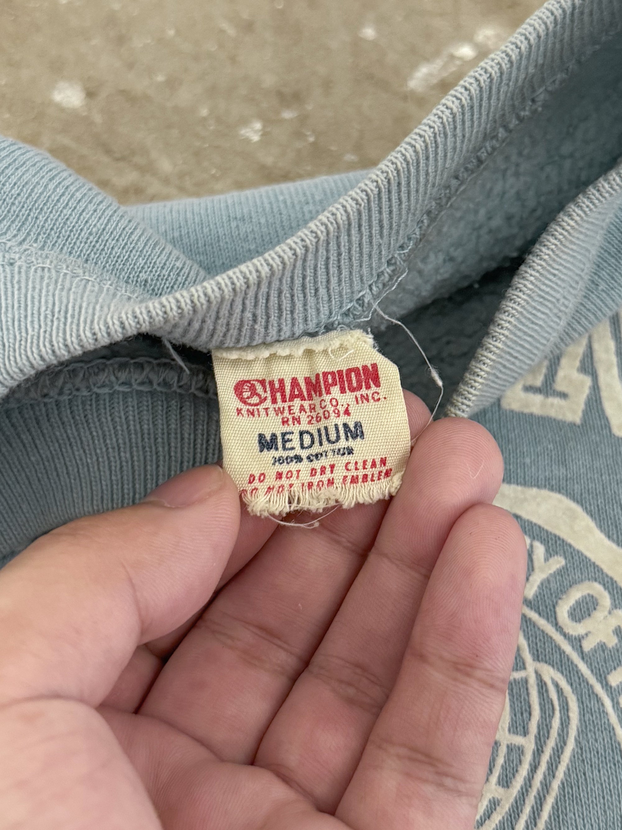 1960s Champion "Queens College" Raglan Sweatshirt (S)