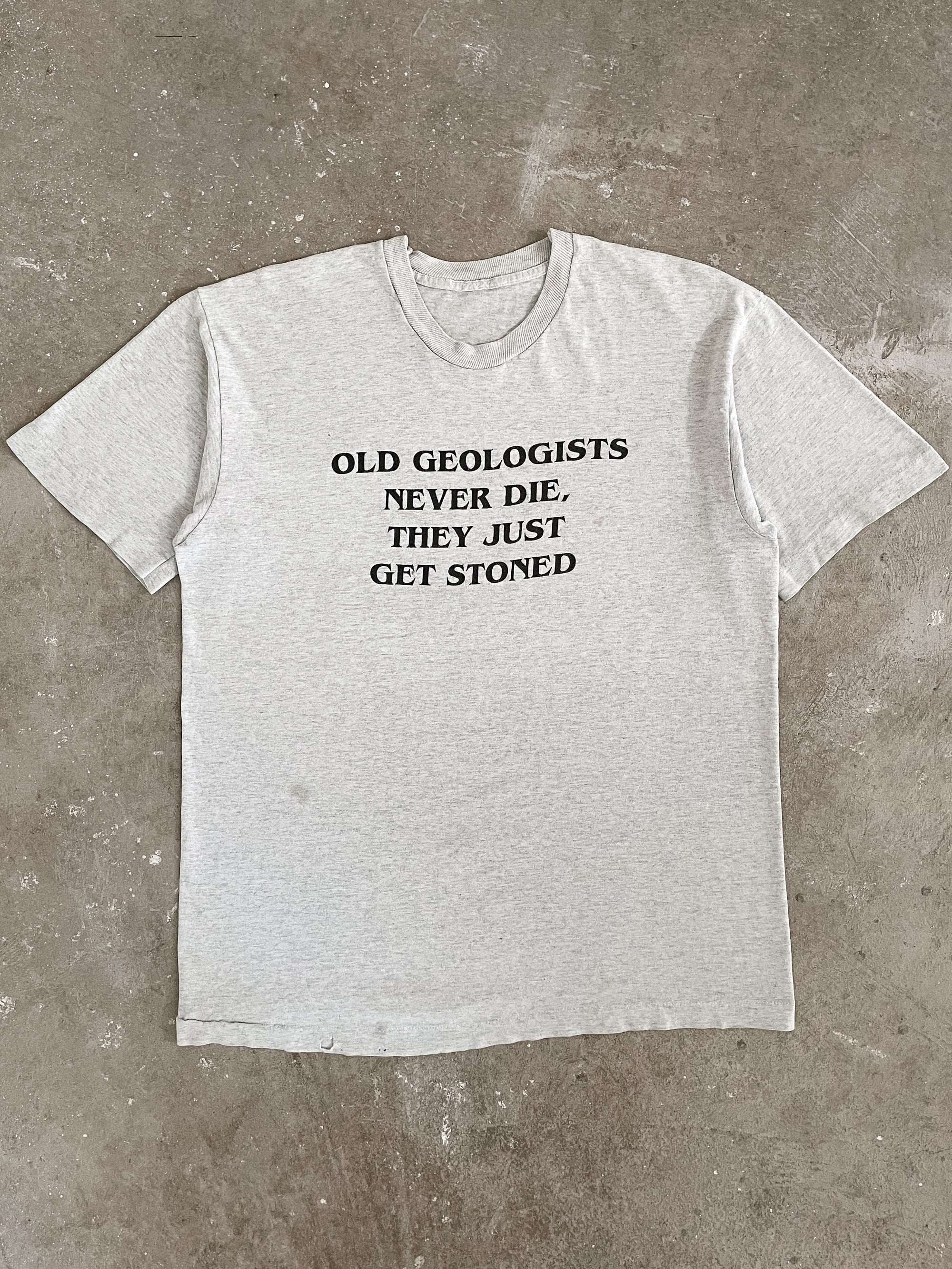 1990s “Old Geologists Never Die…” Tee (M/L)