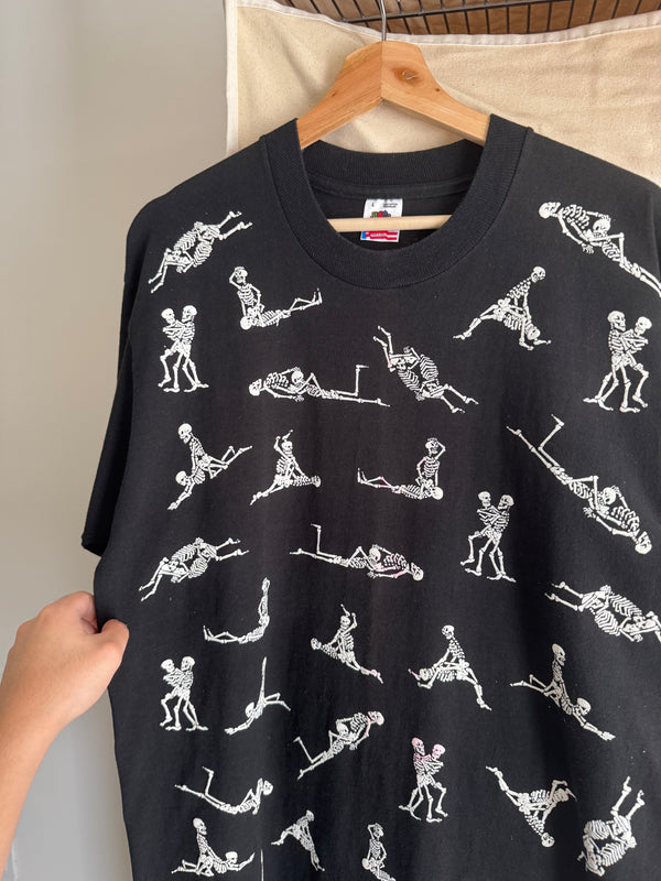 1990s Fashion Victim "Skeleton Sex Positions" Tee (L)