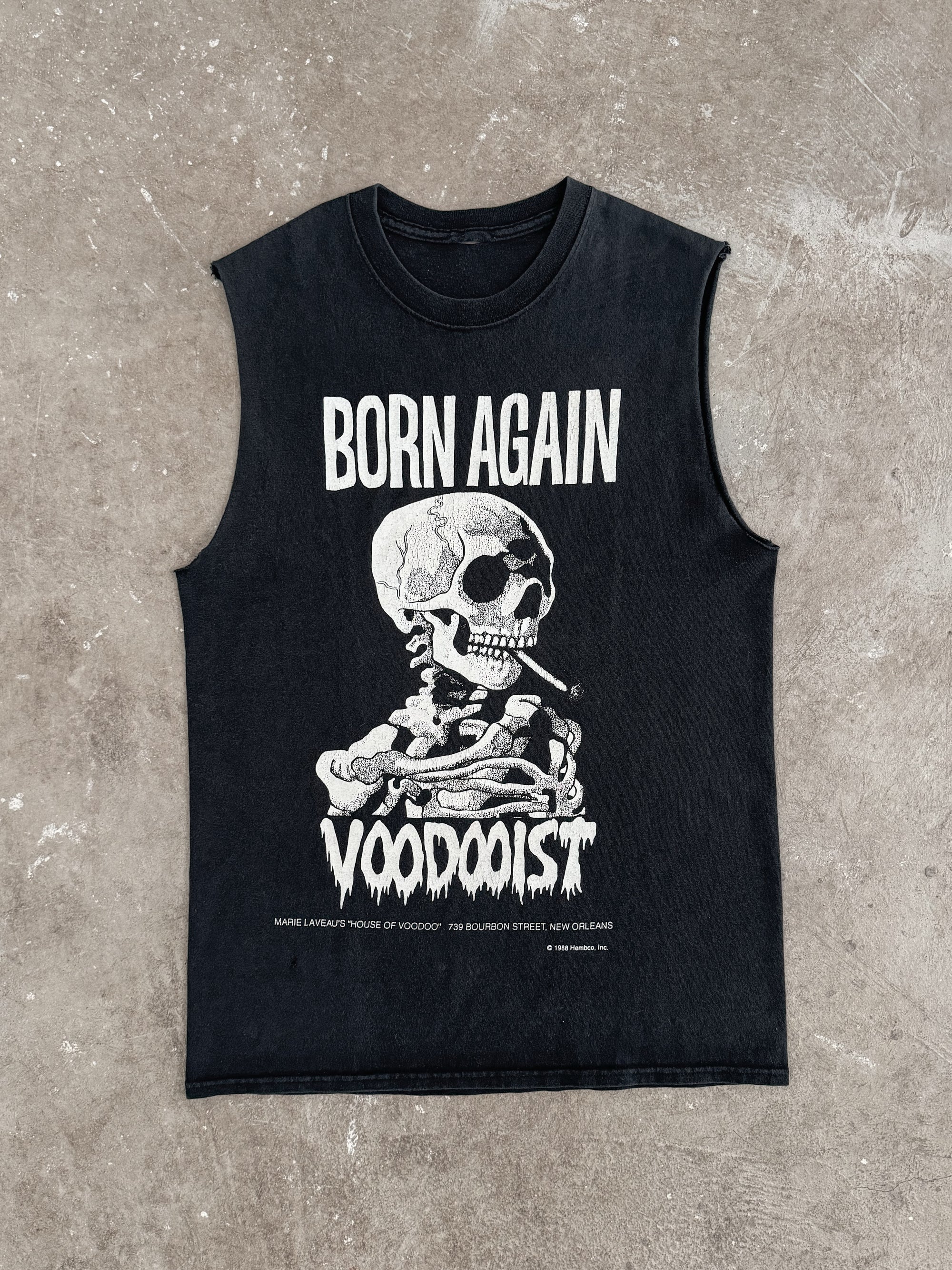 2000s "Born Again Voodooist" Cut-Off Tee (S)