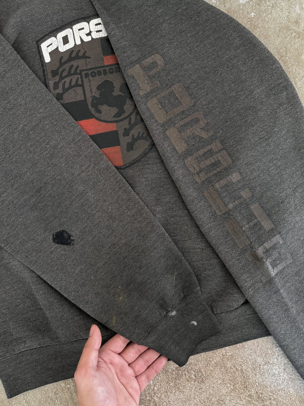 1980s "Porsche" Faded Sweatshirt (M)