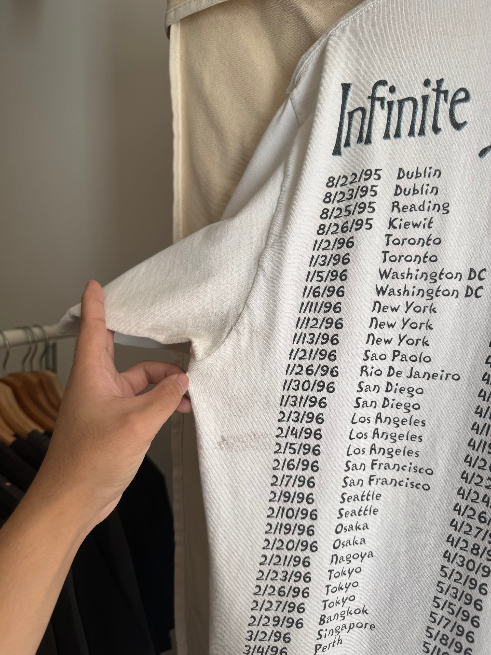 1996 The Smashing Pumpkins "Infinite Sadness Tour" Tee (L)