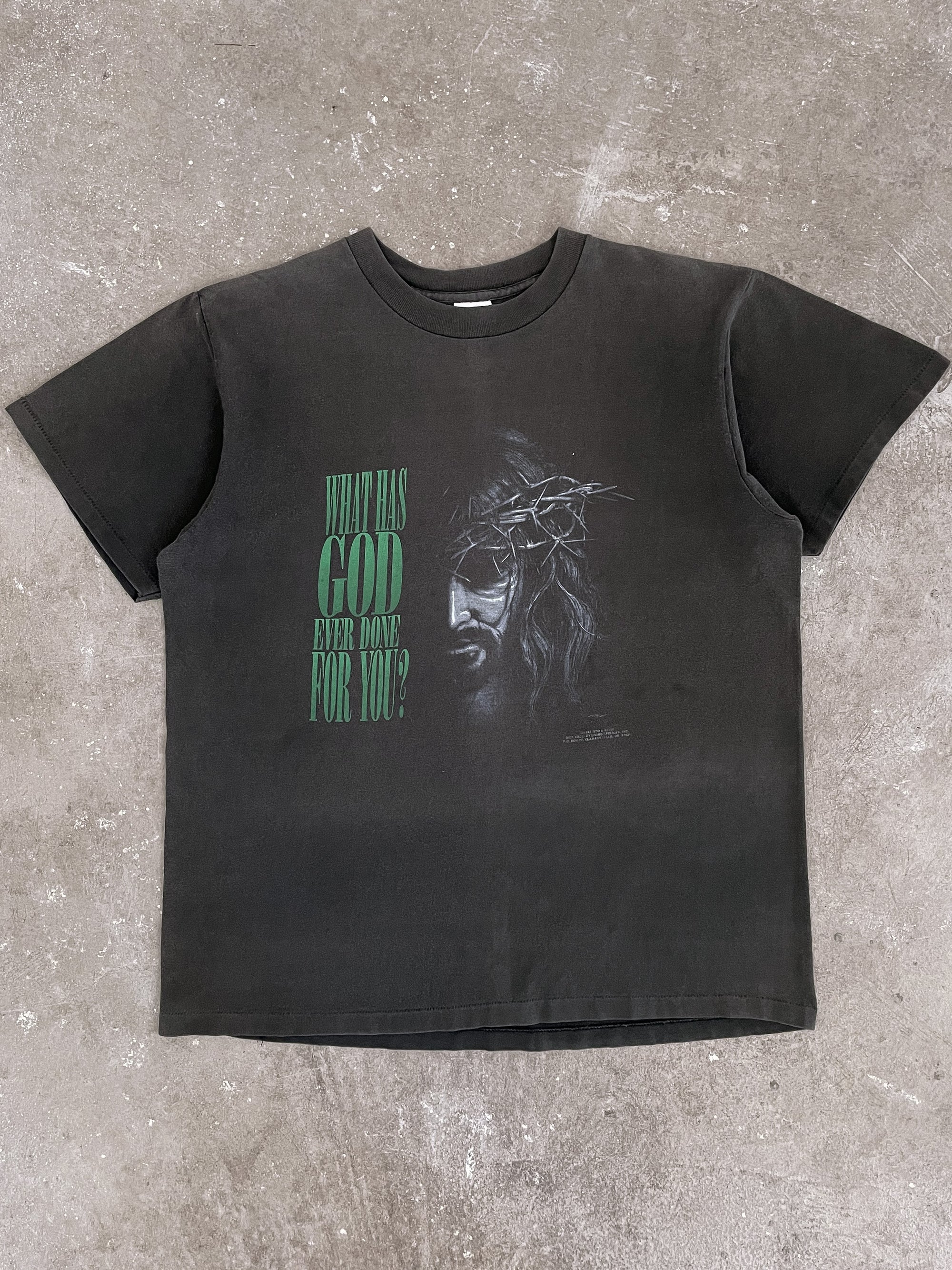 1990s “What Has God Ever Done For You?” Faded Tee (L)