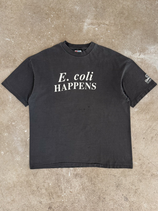 1990s "E. Coli Happens" Faded Tee (XL)