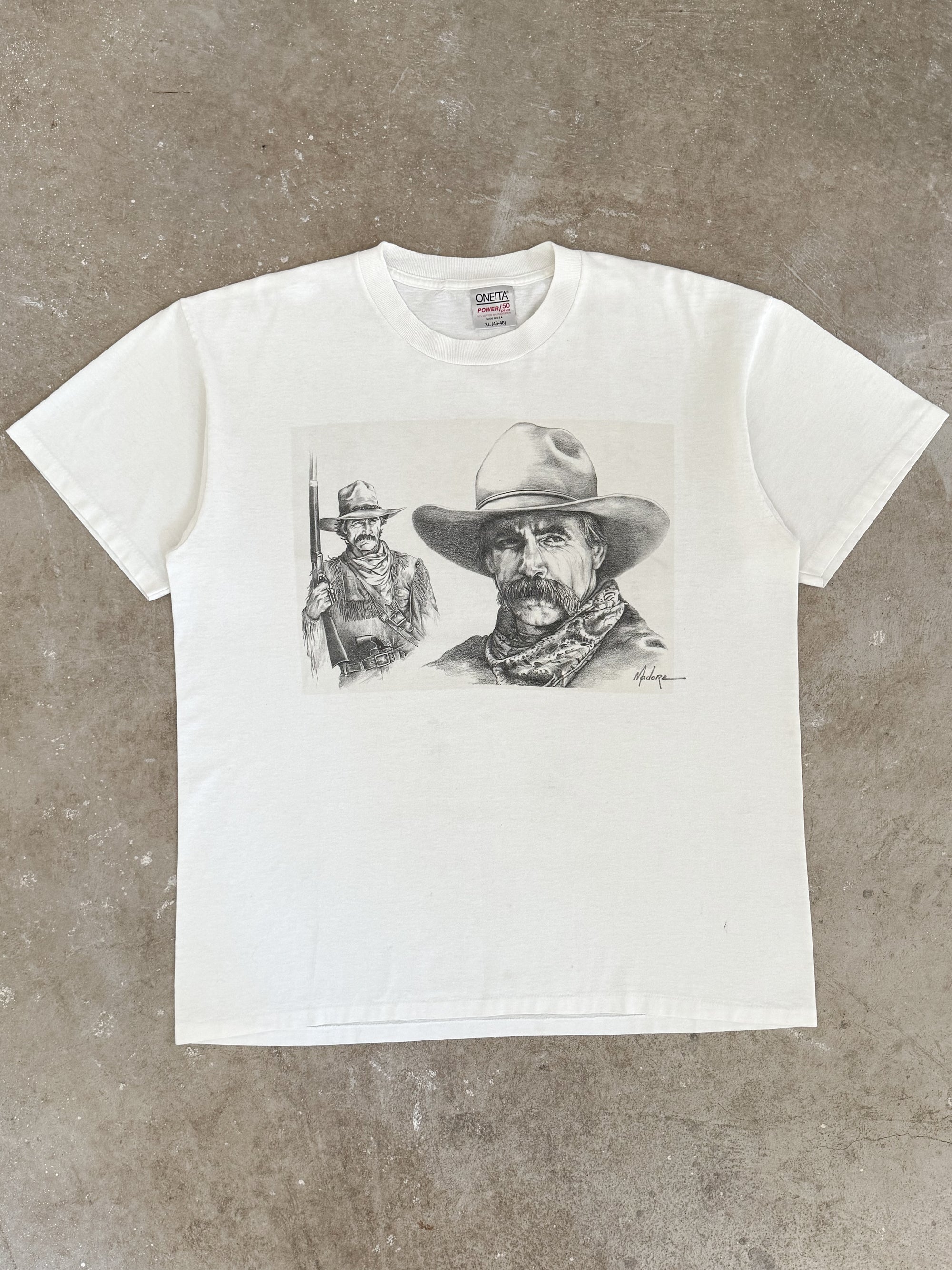 1990s "Madore Cowboy Portrait" Tee (XL)