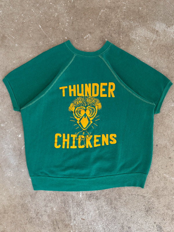 1980s "Thunder Chickens" Raglan Short Sleeve Sweatshirt (M)