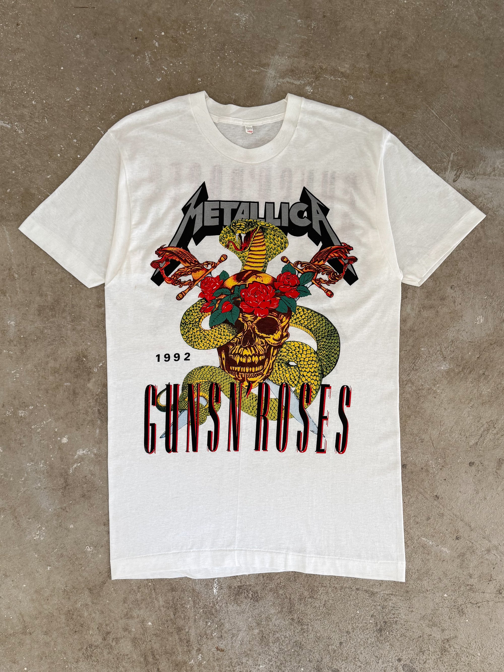 1992 Metallica + Guns N Roses Tee (M)