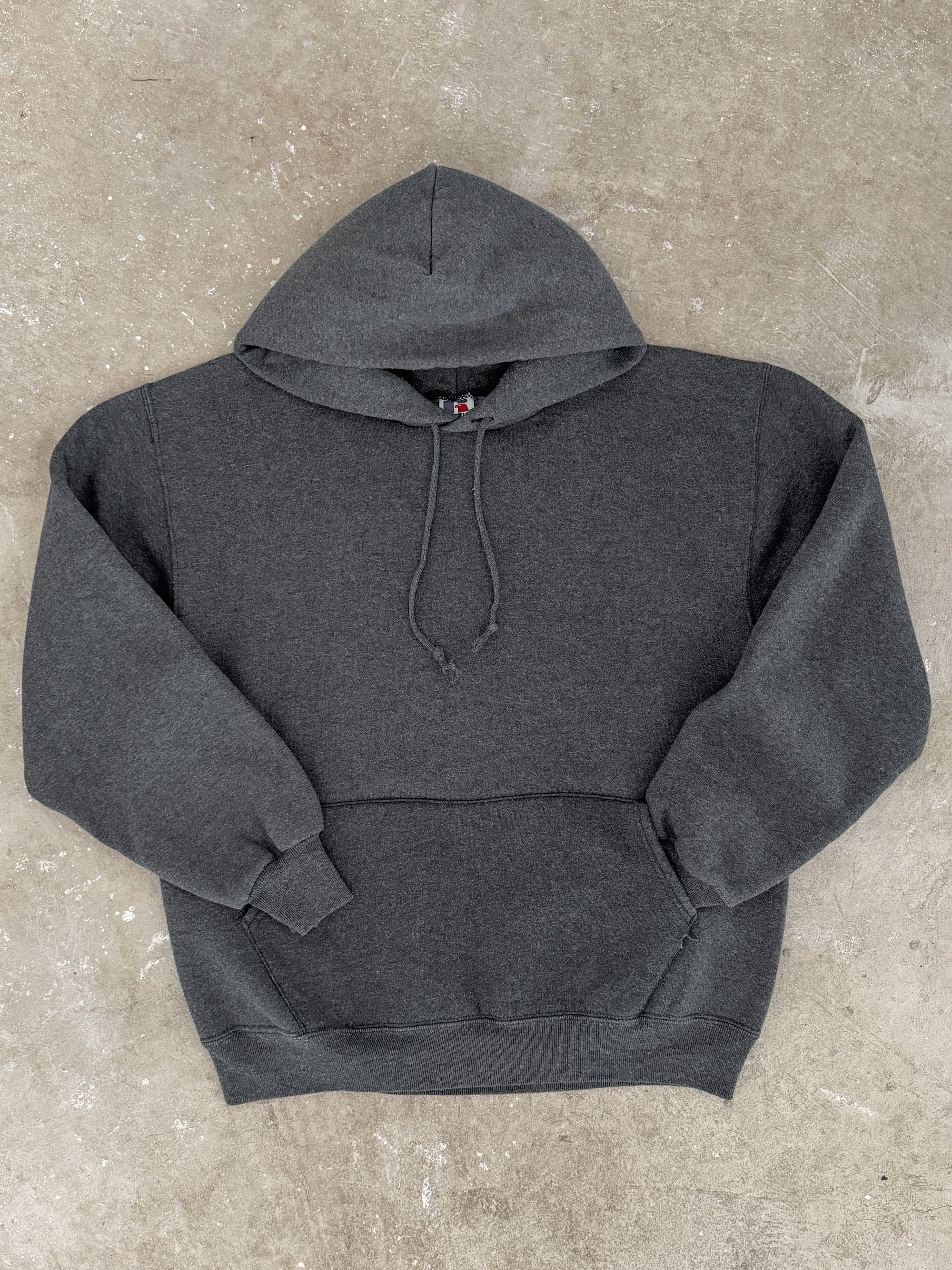 1990s Russell Charcoal Grey Hoodie (M)