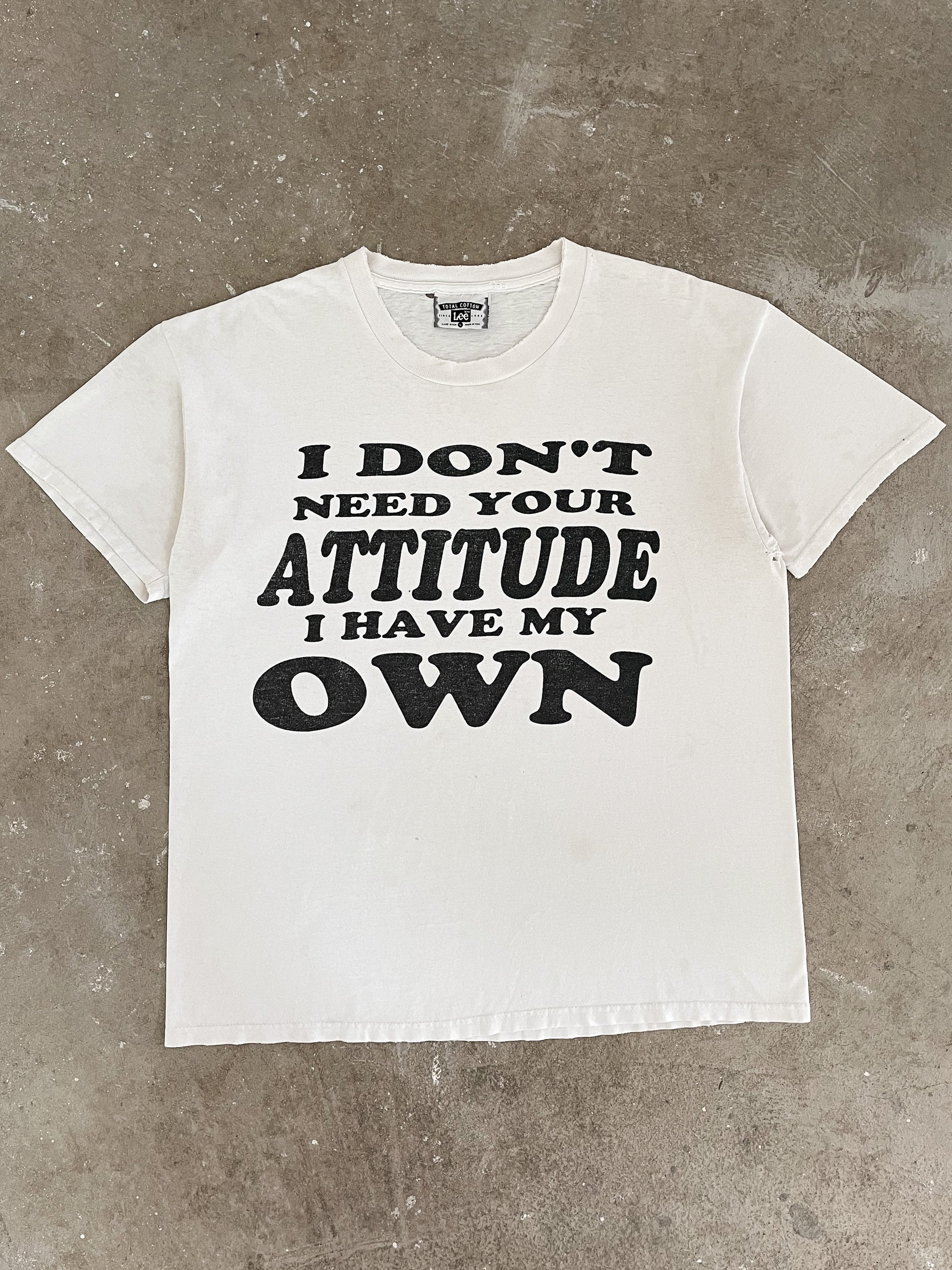 1990s “I Don’t Meed Your Attitude…” Distressed Tee (L)