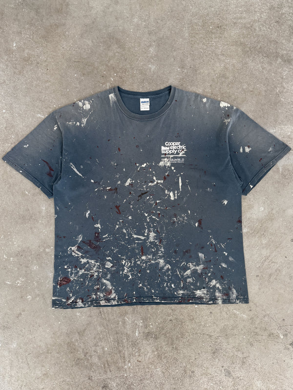 2000s "Cooper Electric" Faded Painted Tee (XXL)