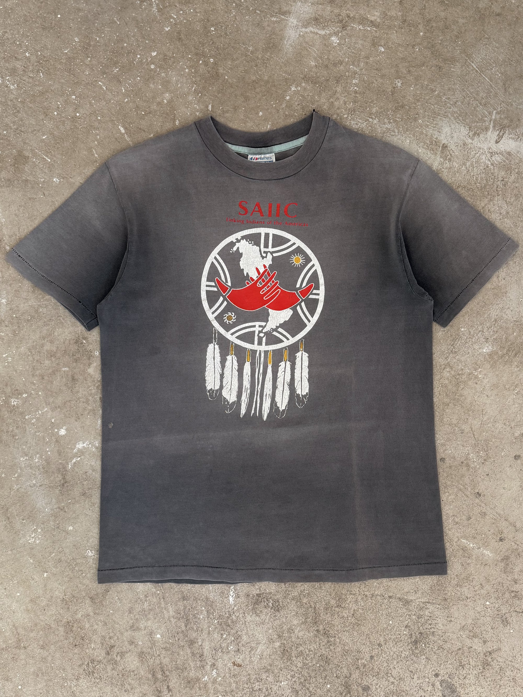 1980s "Indians of the Americas" Faded Tee (M)