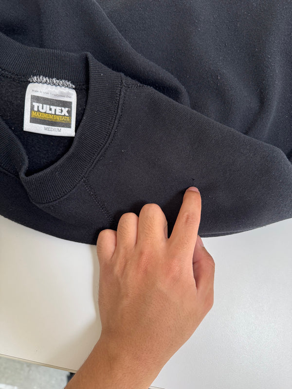 1990s Black Raglan Sweatshirt (S)