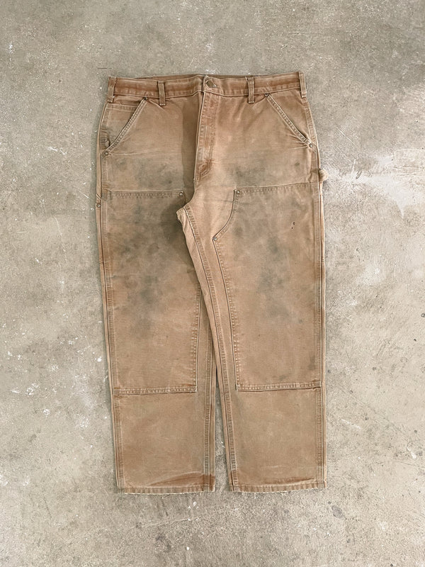 Carhartt B01 Tan Double Knee Work Pants (37X29)