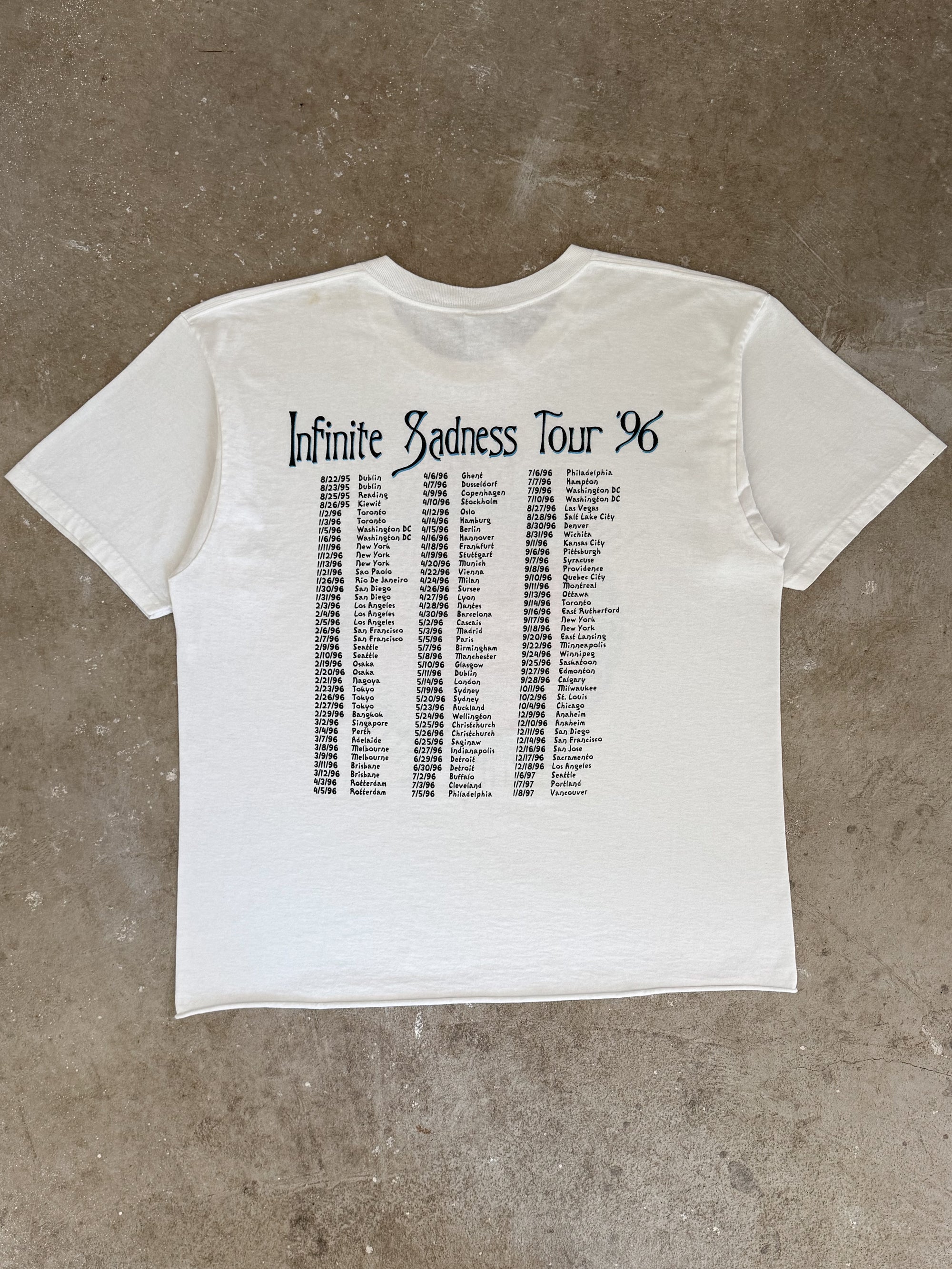 1996 Smashing Pumpkins "Infinite Sadness Tour" Tee (XL)