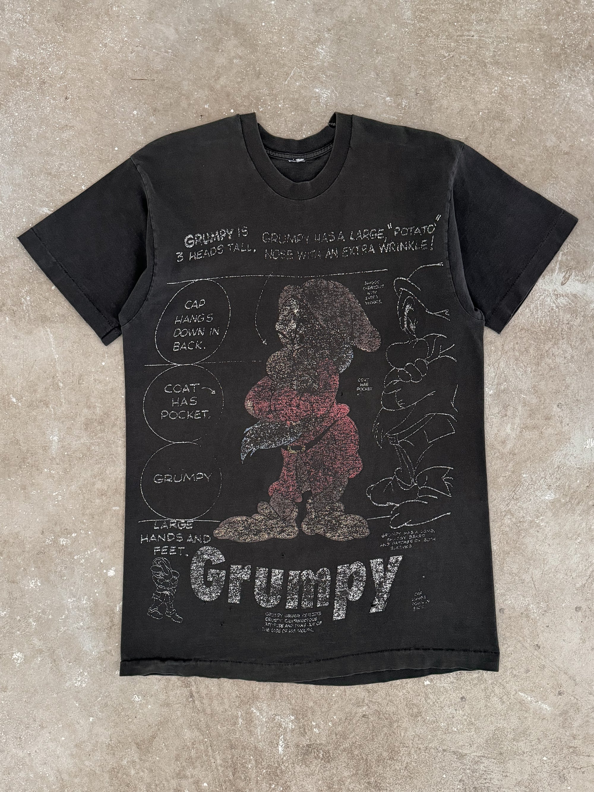 1990s "Grumpy Dwarf" Faded Tee (M/L)