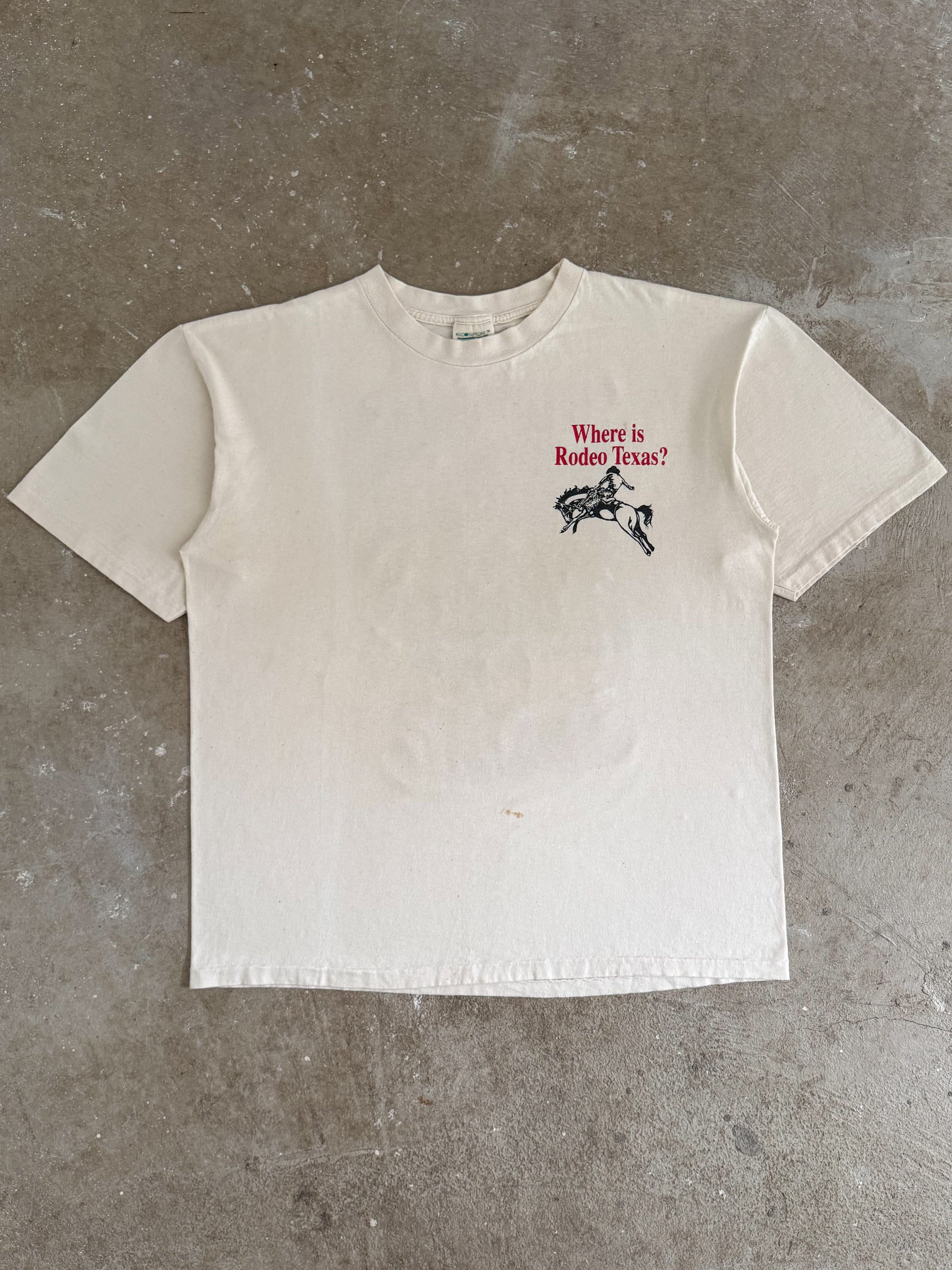 Early 90s "Where is Rodeo Texas?" Tee (L)