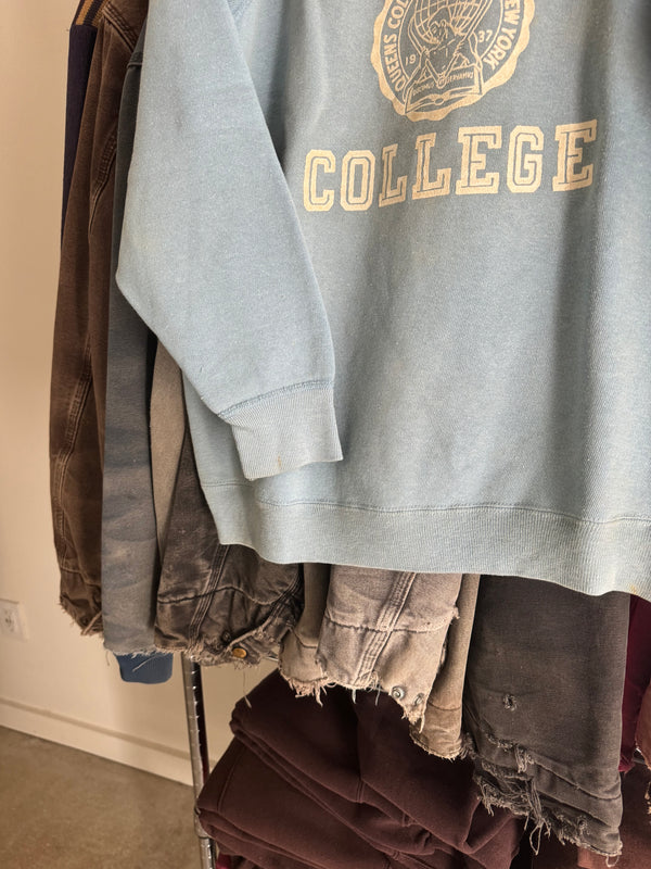 1960s Champion "Queens College" Raglan Sweatshirt (S)