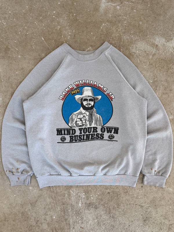 1980s Hank Williams Jr Raglan Sweatshirt (S)