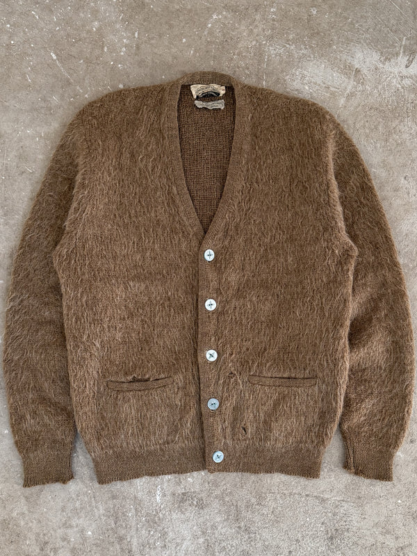 1960s Brown Mohair Cardigan (S)