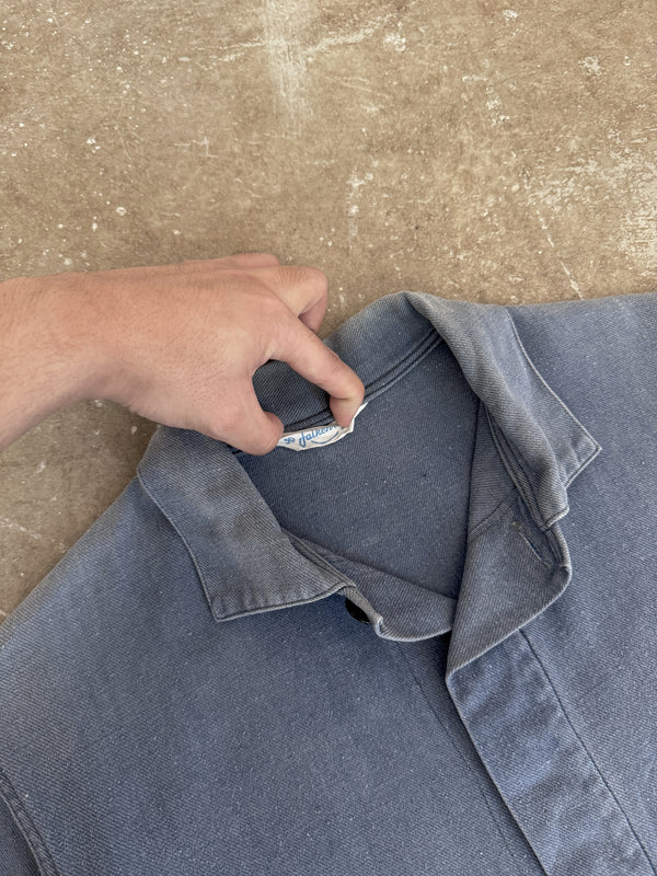 1970s Faded Blue French Chore Jacket (S)