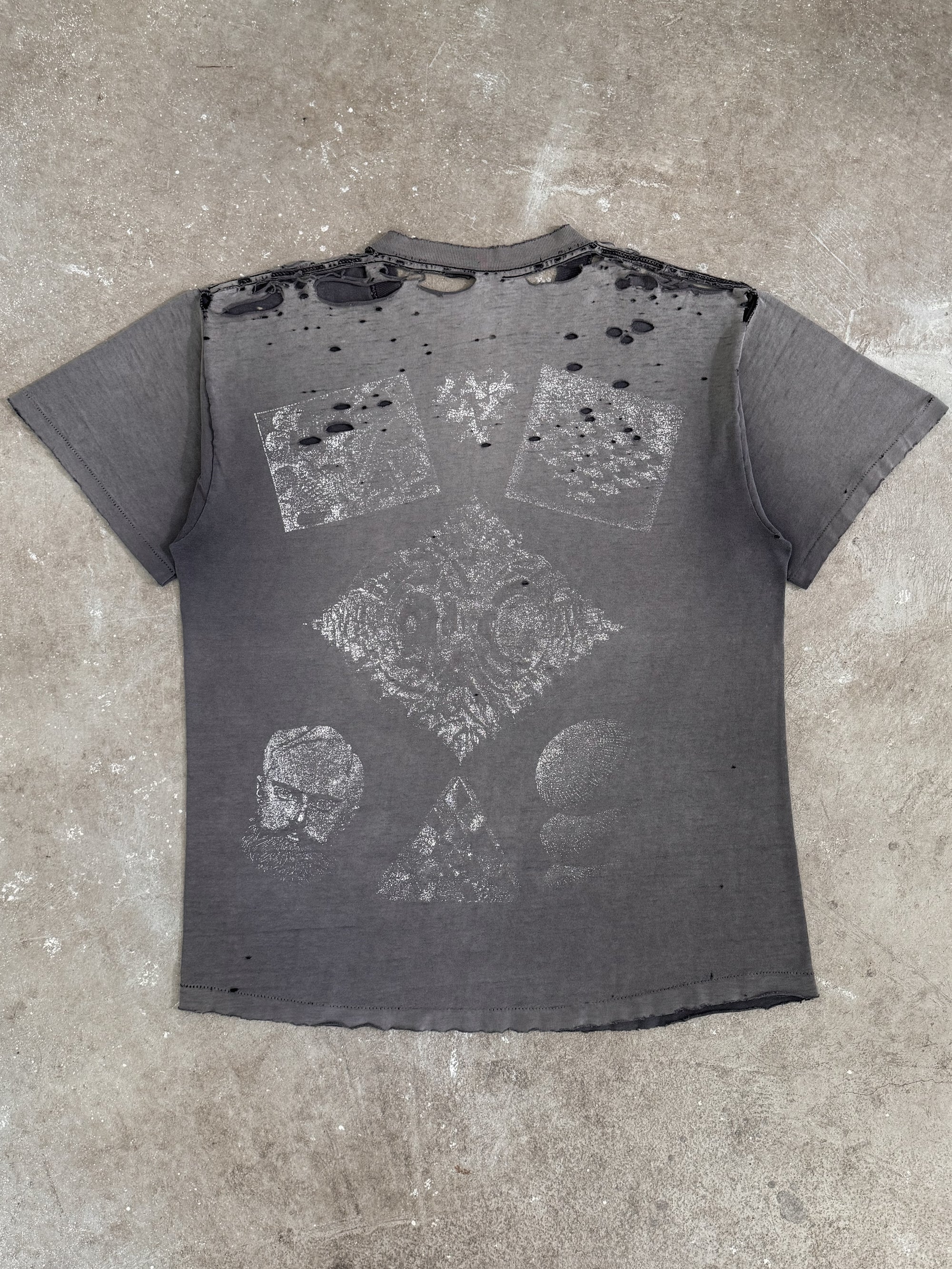 1990s "MC Escher" Thrashed Sun Faded Tee (XL)