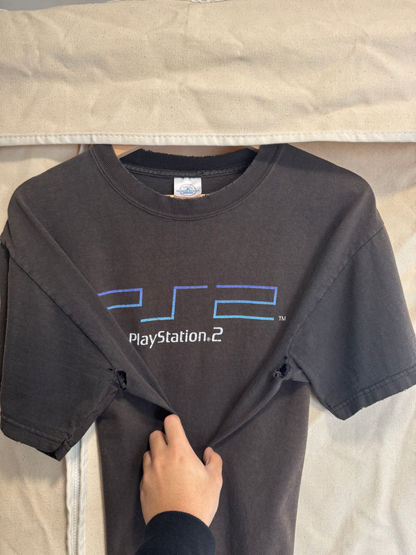 Early 00s "PlayStation 2" Faded Tee (M)