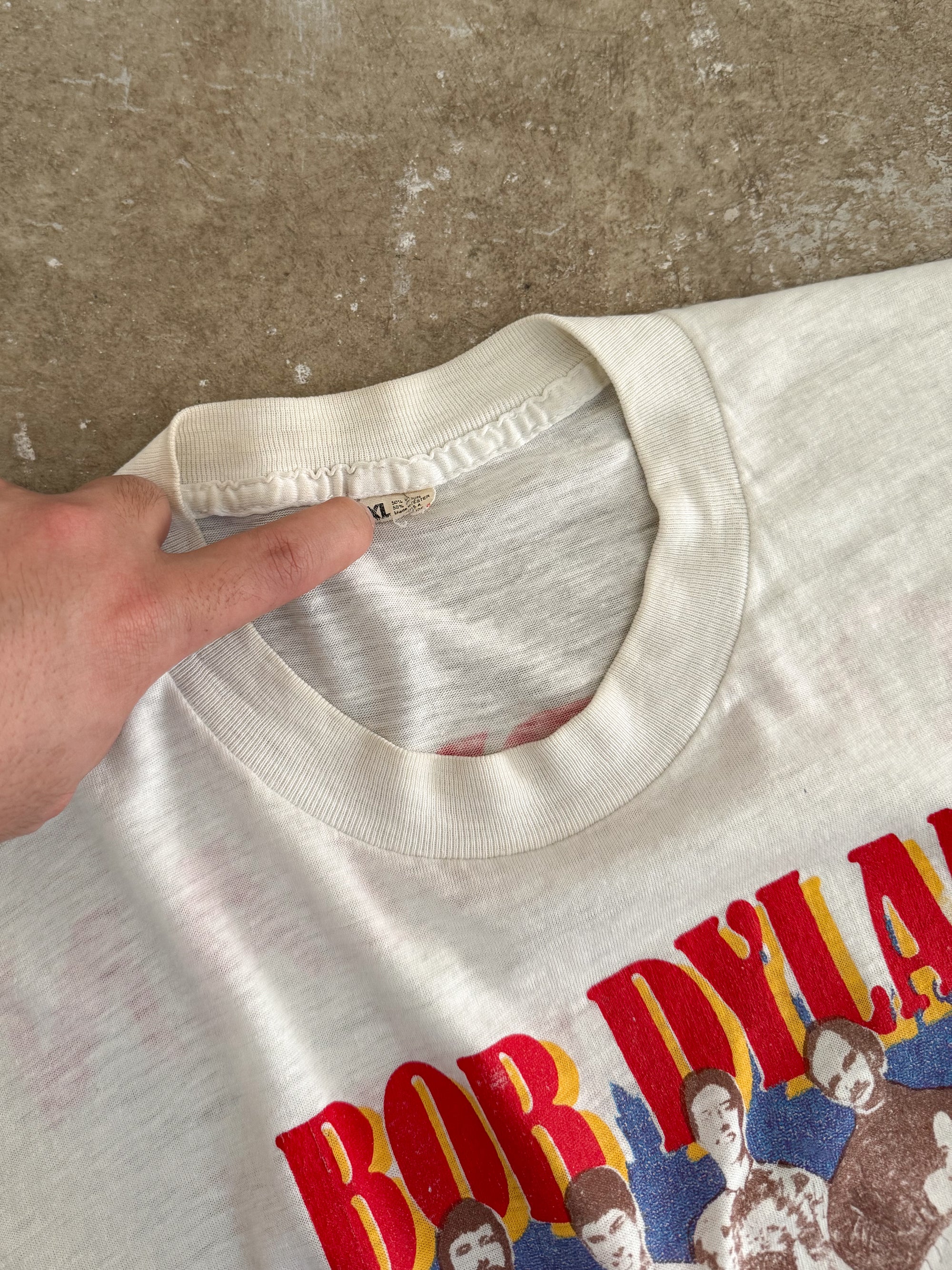 1987 Grateful Dead Bob Dylan "Alone & Together Tour" Lot Tee (L)