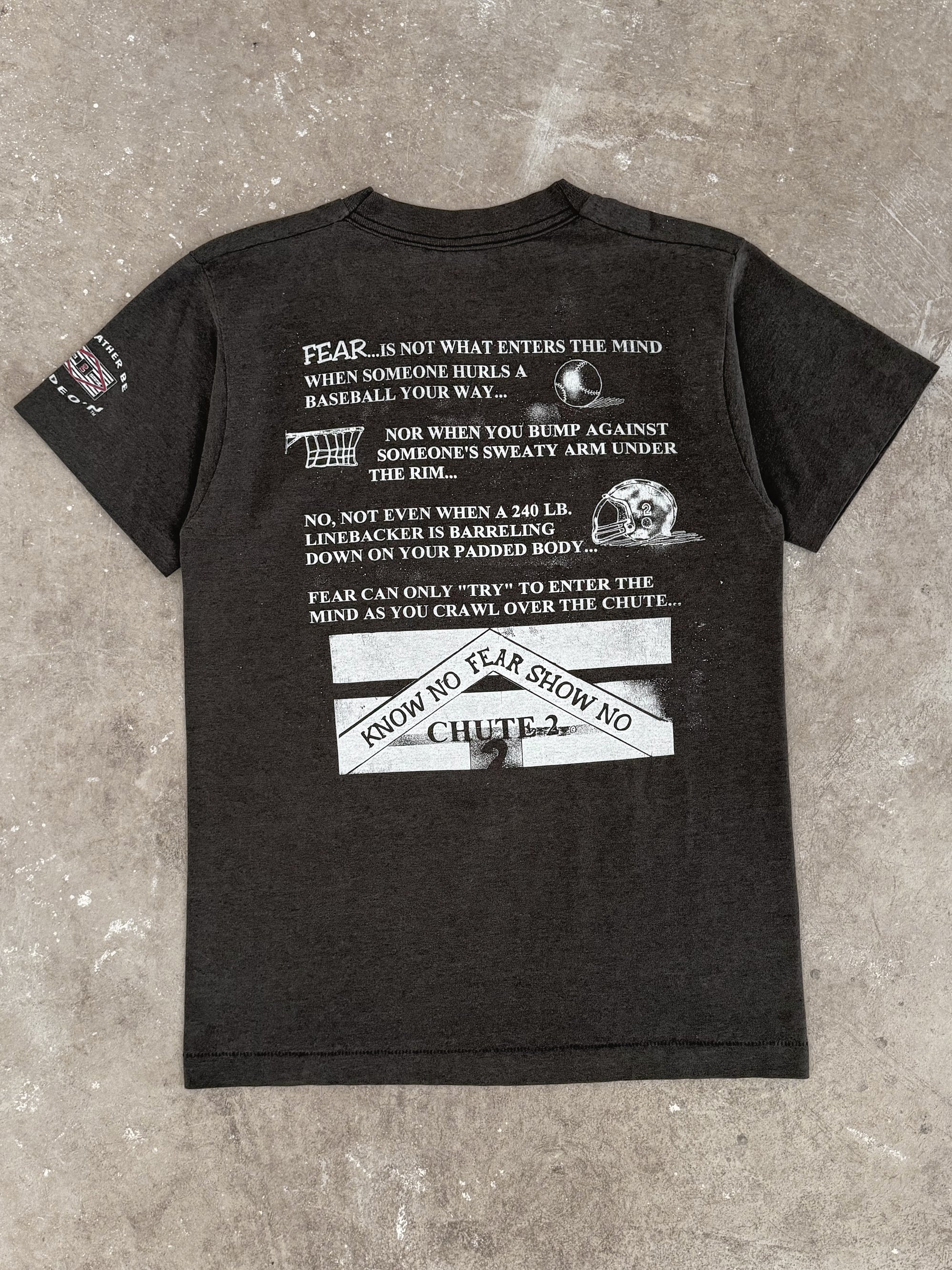 1990s "No Fear Bull" Faded Tee (S/M)