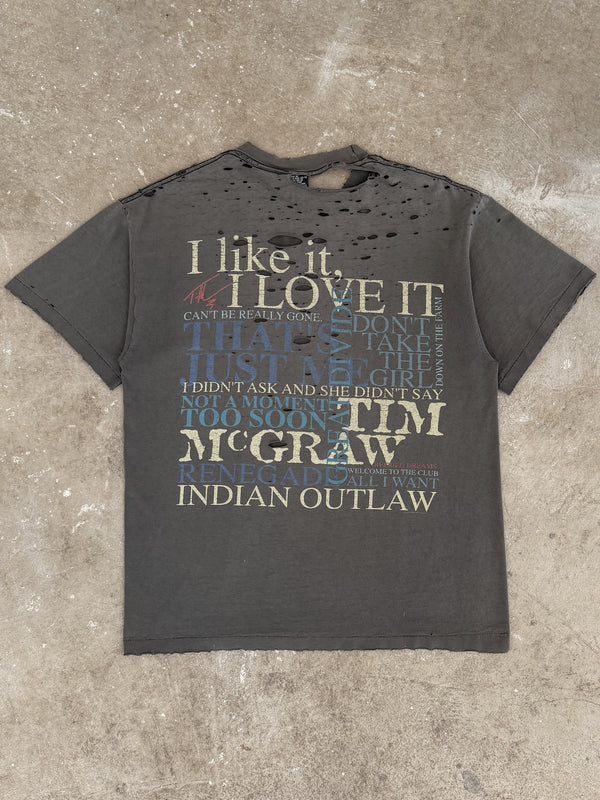 1995 Tim McGraw "I Like It I Love It" Thrashed Tee (L)