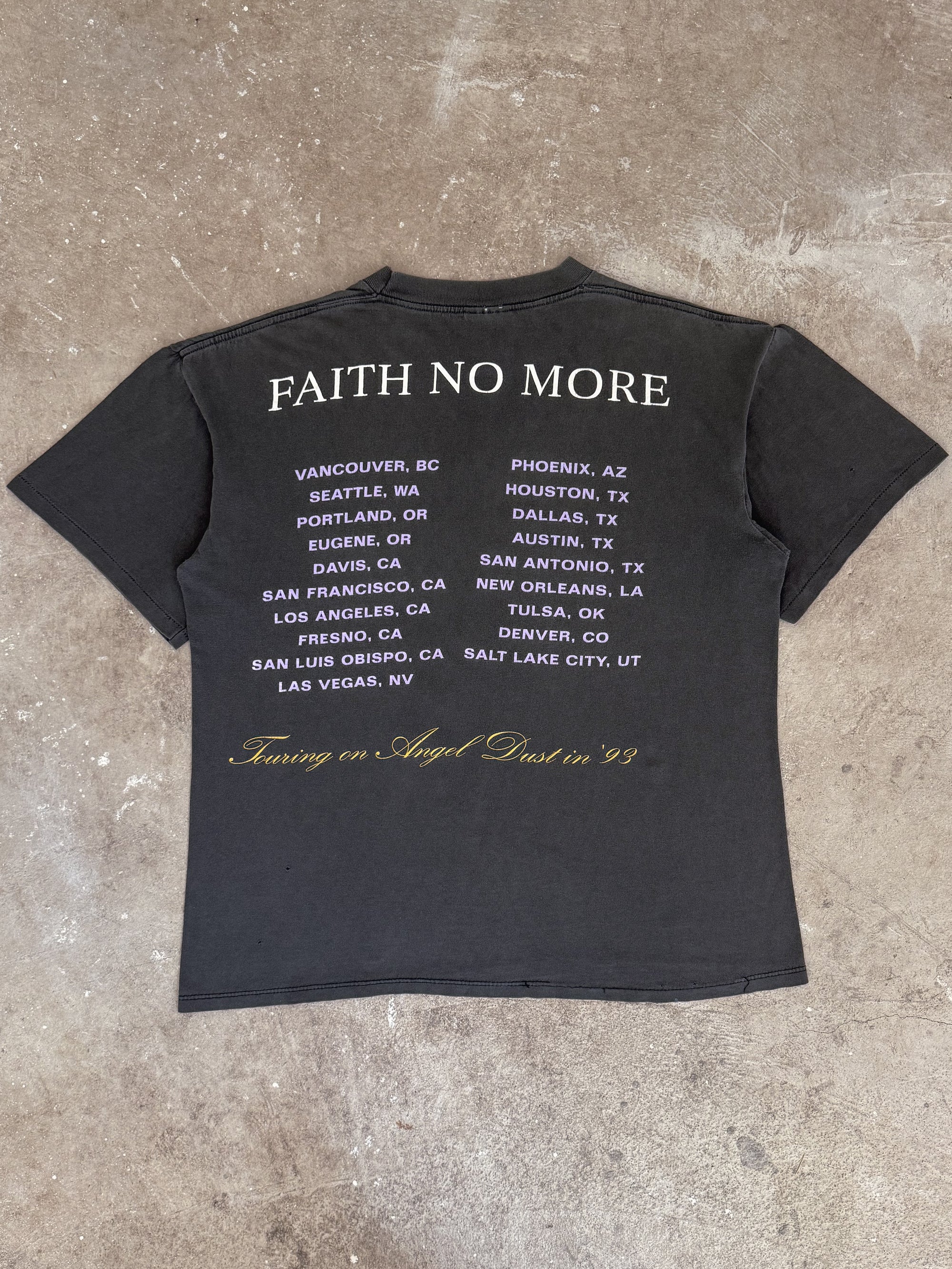 1993 Faith No More "Angel Dust" Faded Tour Tee (L)