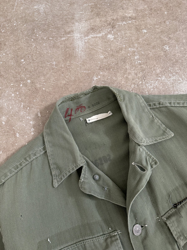 1940s/50s Repaired 13 Star HBT Field Shirt (S)