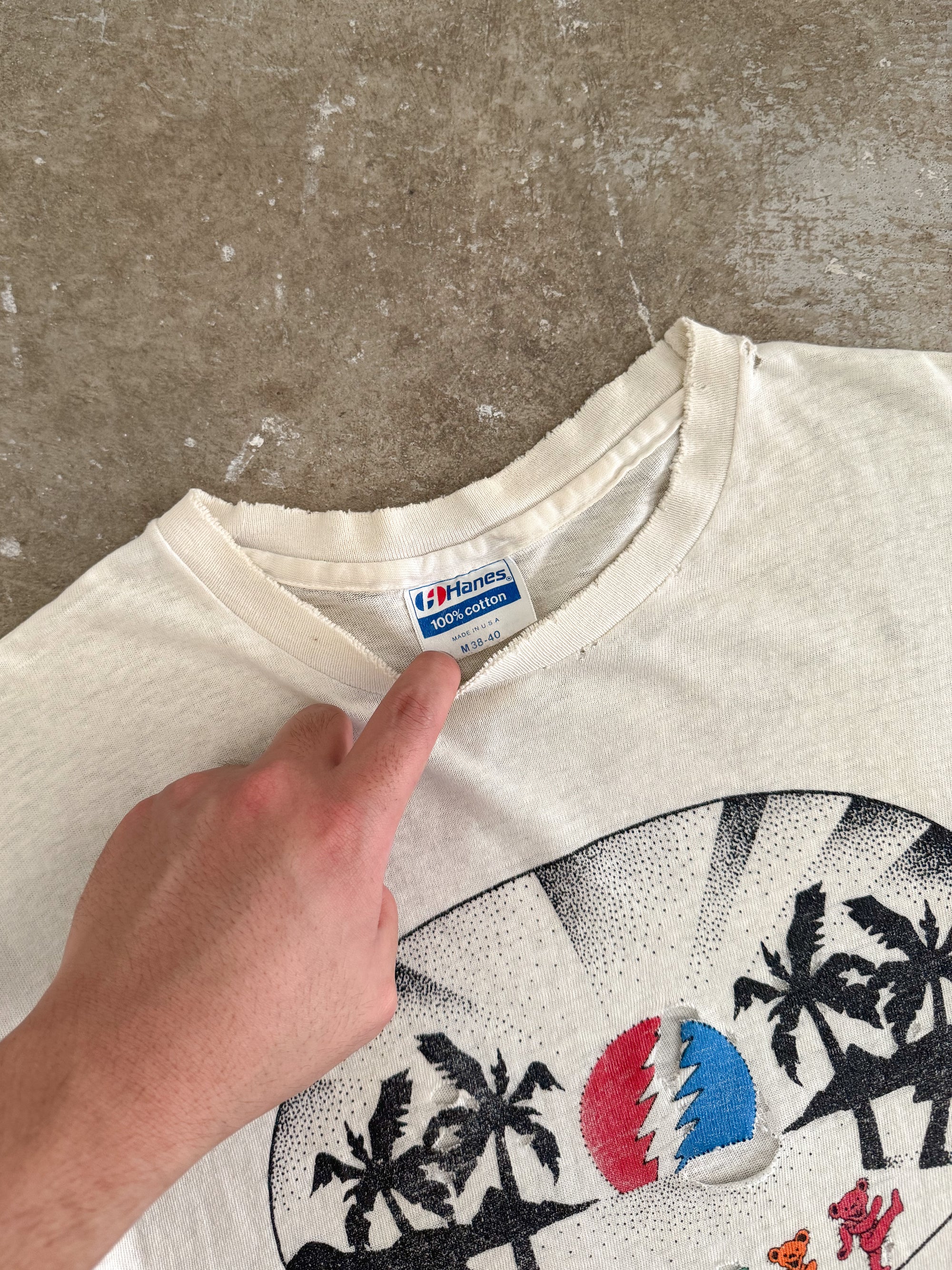 1980s Grateful Dead "Paradise Dancing Bears" Tee (S)