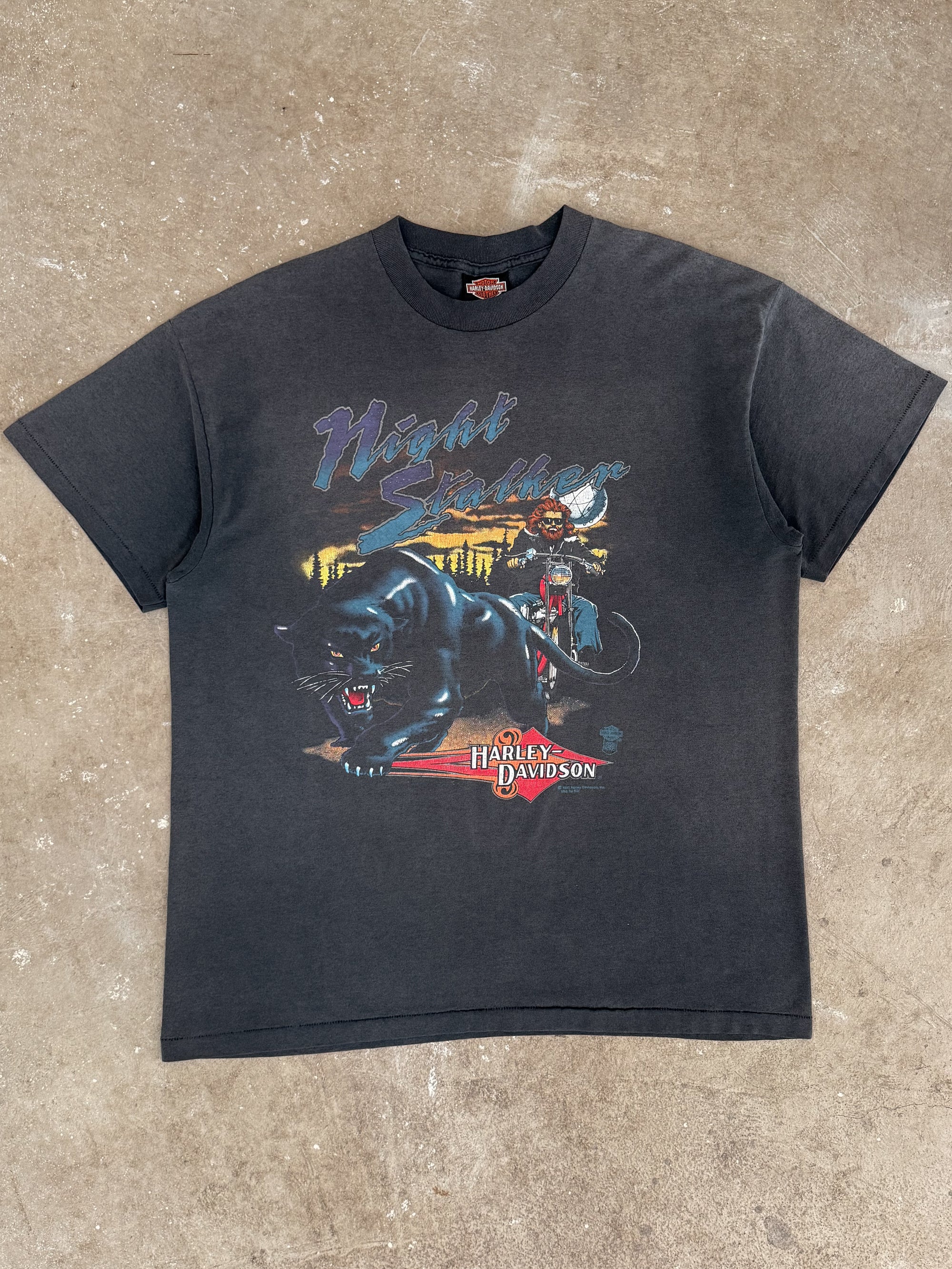 1990s Harley Davidson "Night Stalker" Tee (XL)