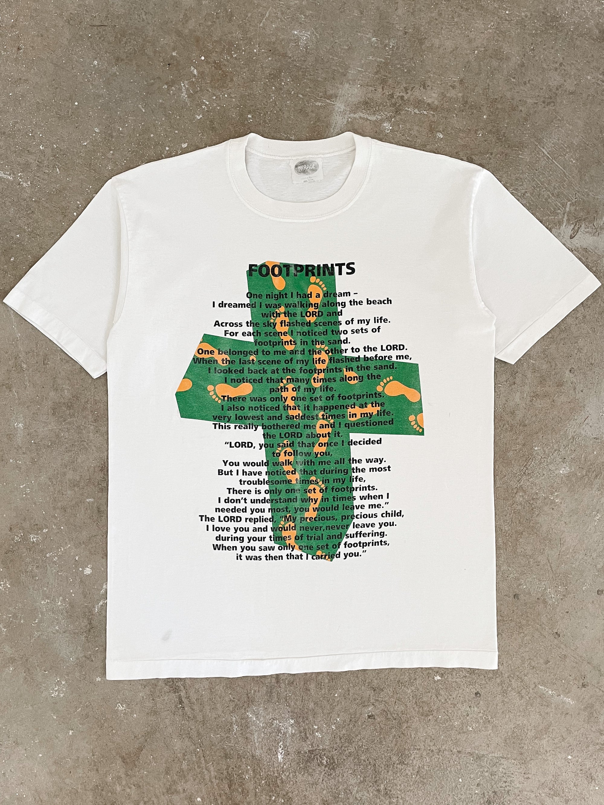 1990s “Footprints” Tee (M/L)