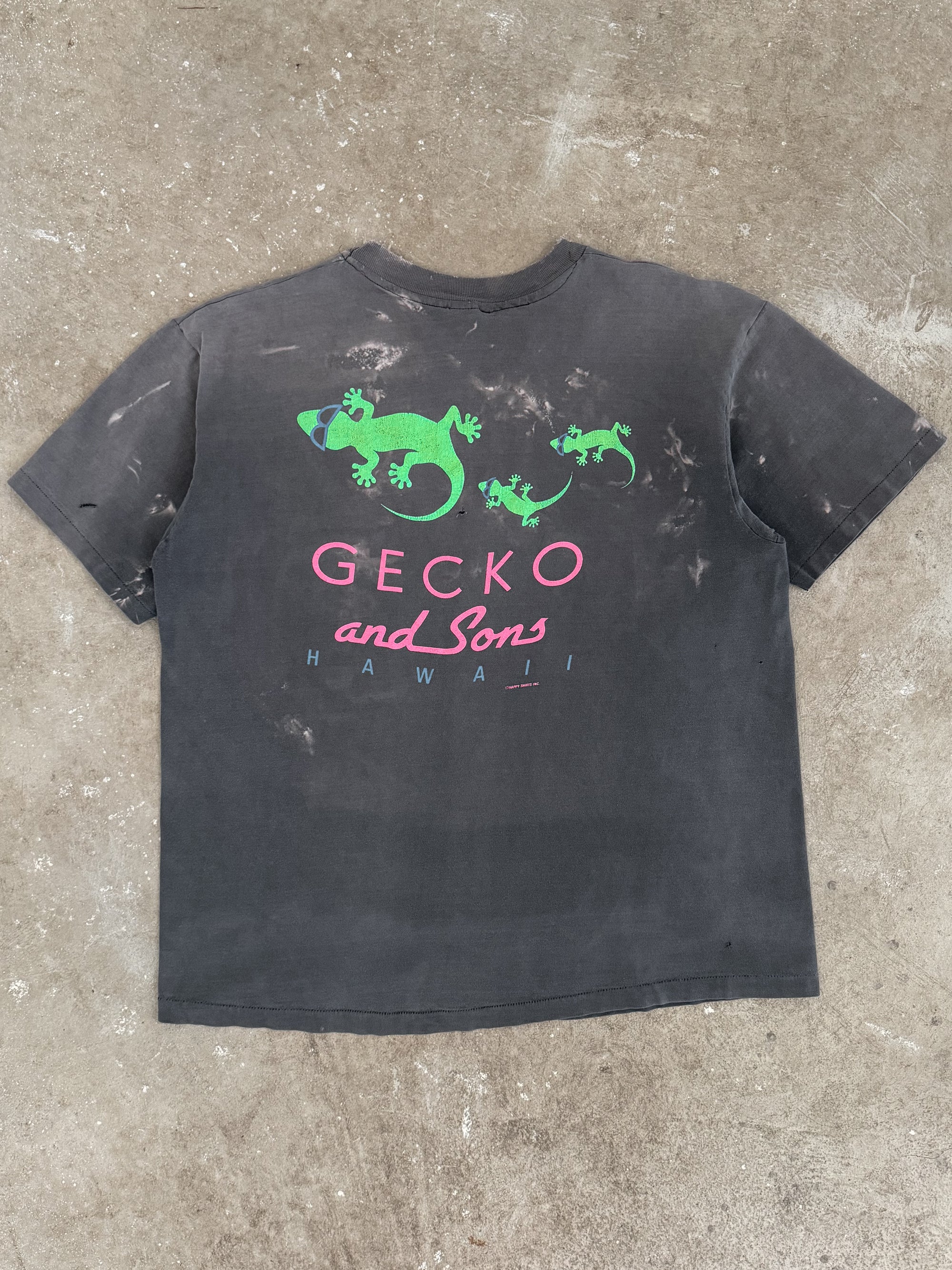 1980s/90s "Gecko and Sons" Sun Faded Tee (L)