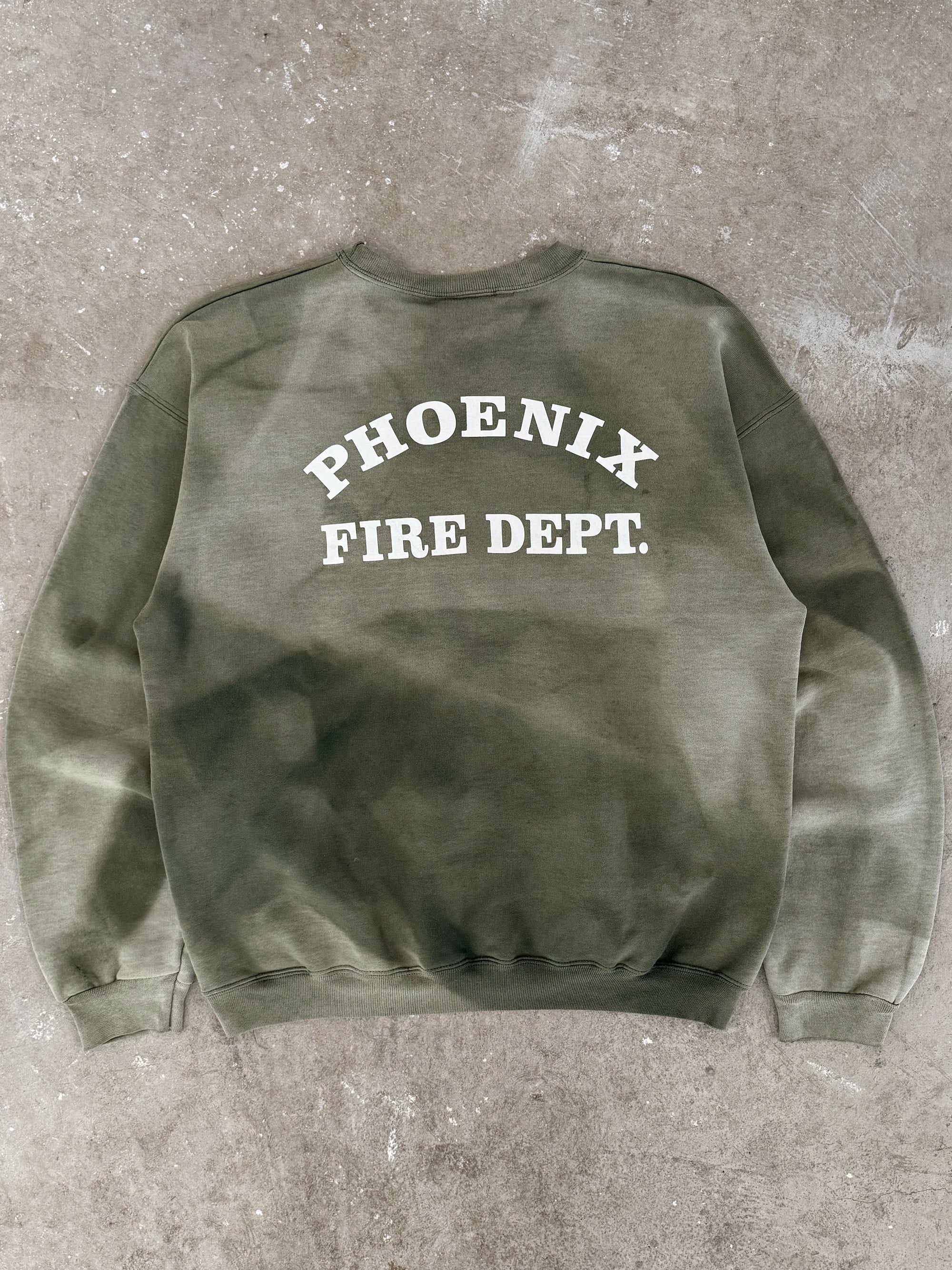 2000s "Phoenix Fire Dept" Sun Faded Sweatshirt (M)