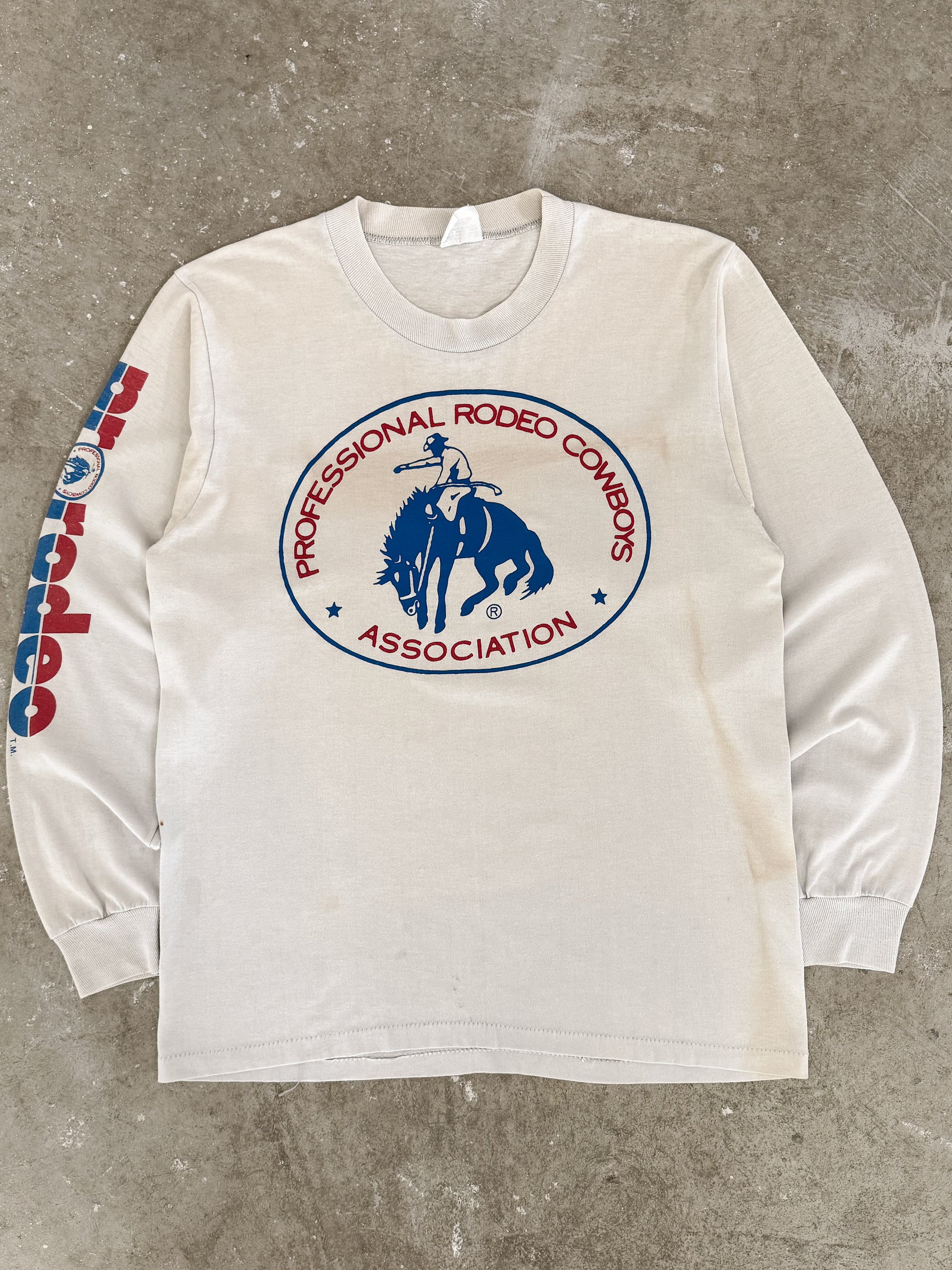 1980s "Professional Rodeo Cowboys" Long Sleeve Tee (M)