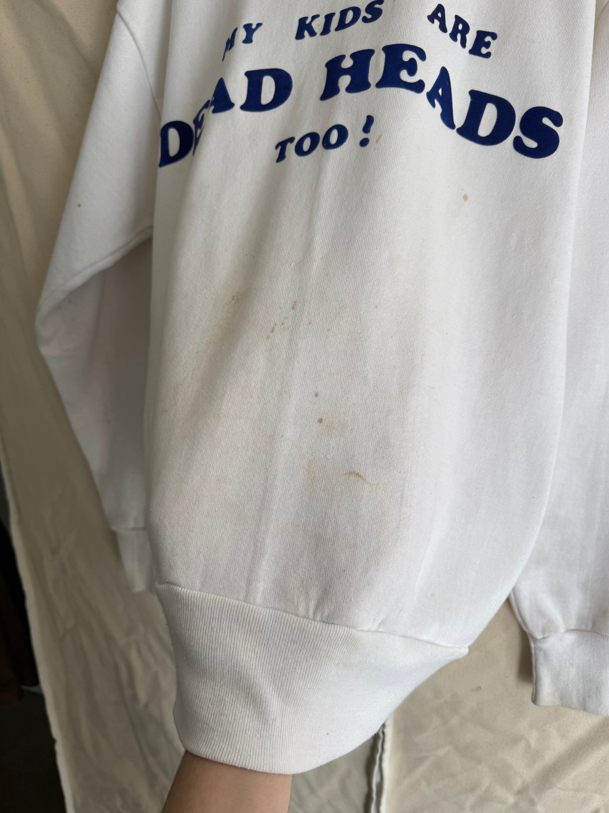 1980s "My Kids Are Dead Heads Too!" Sweatshirt (M)