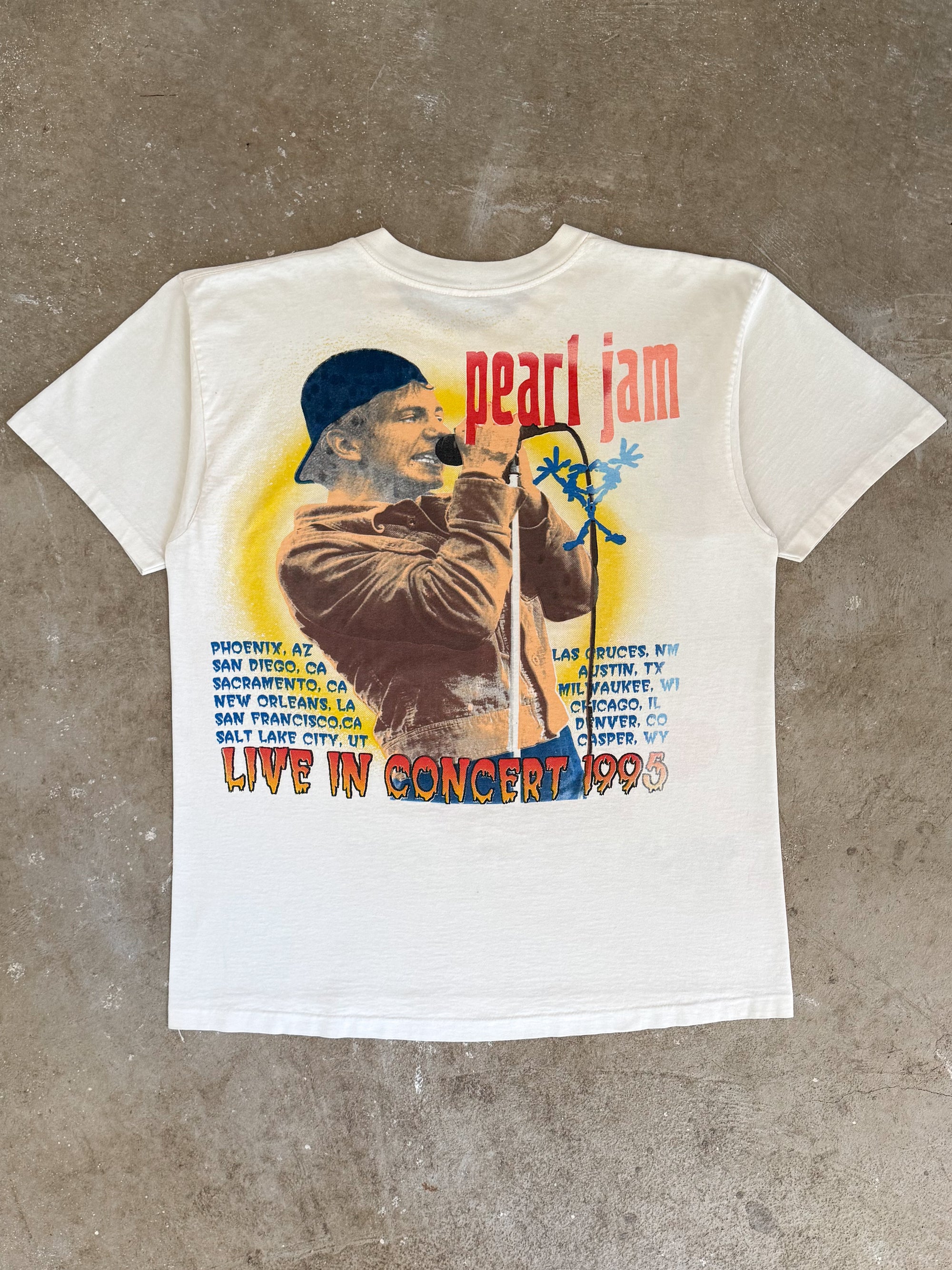 1995 Pearl Jam "Live In Concert" Lot Tee (XL)