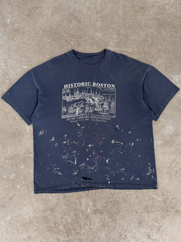 1990s "Historic Boston" Painter Tee (XXL)