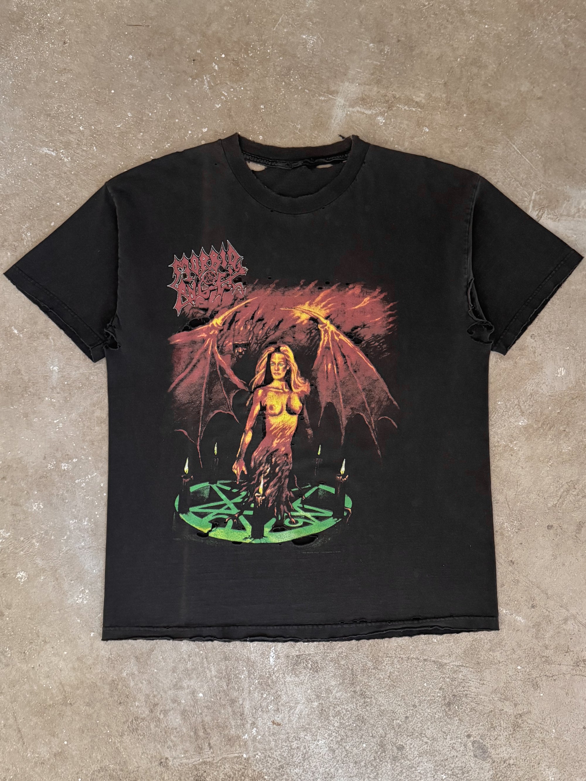 1996 Morbid Angel "Angel of Disease" Thrashed Tee (XL)