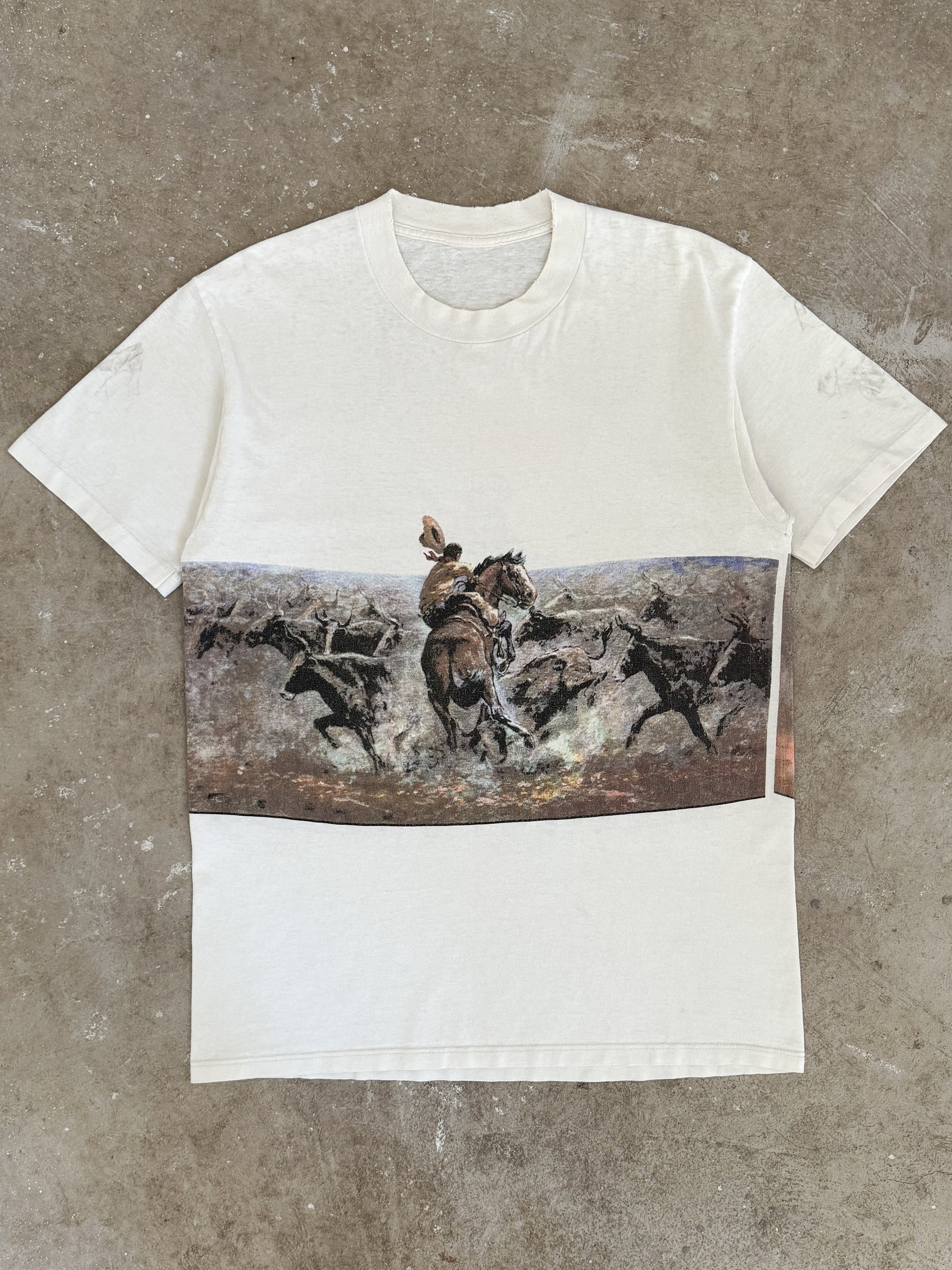 1980s/90s "Stampede Cowboy Art" Tee (M)