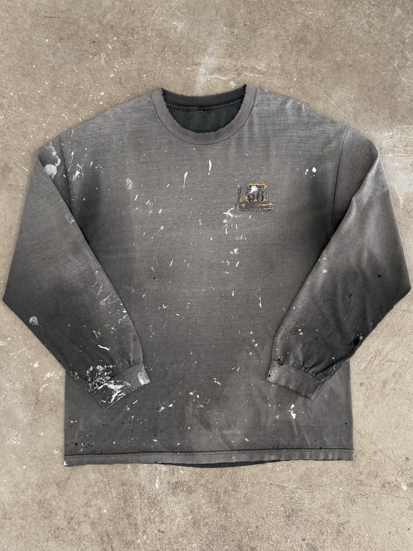 2000s "Old Route 66" Faded Painters Long Sleeve Tee (XL)