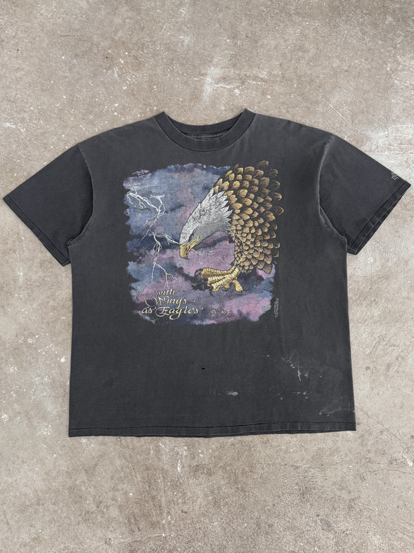 1990s "With Wings As Eagles" Faded Tee (XL)