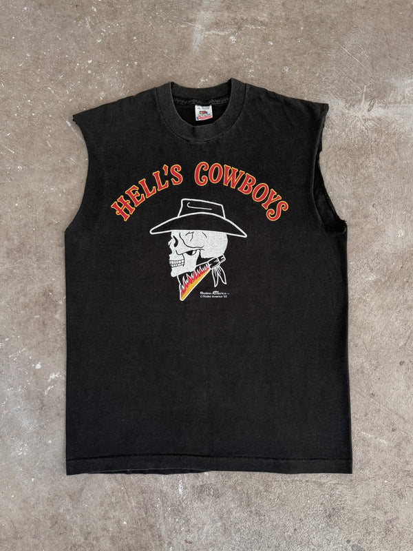 1993 "Hell's Cowboys" Cut-Off Tee (L)