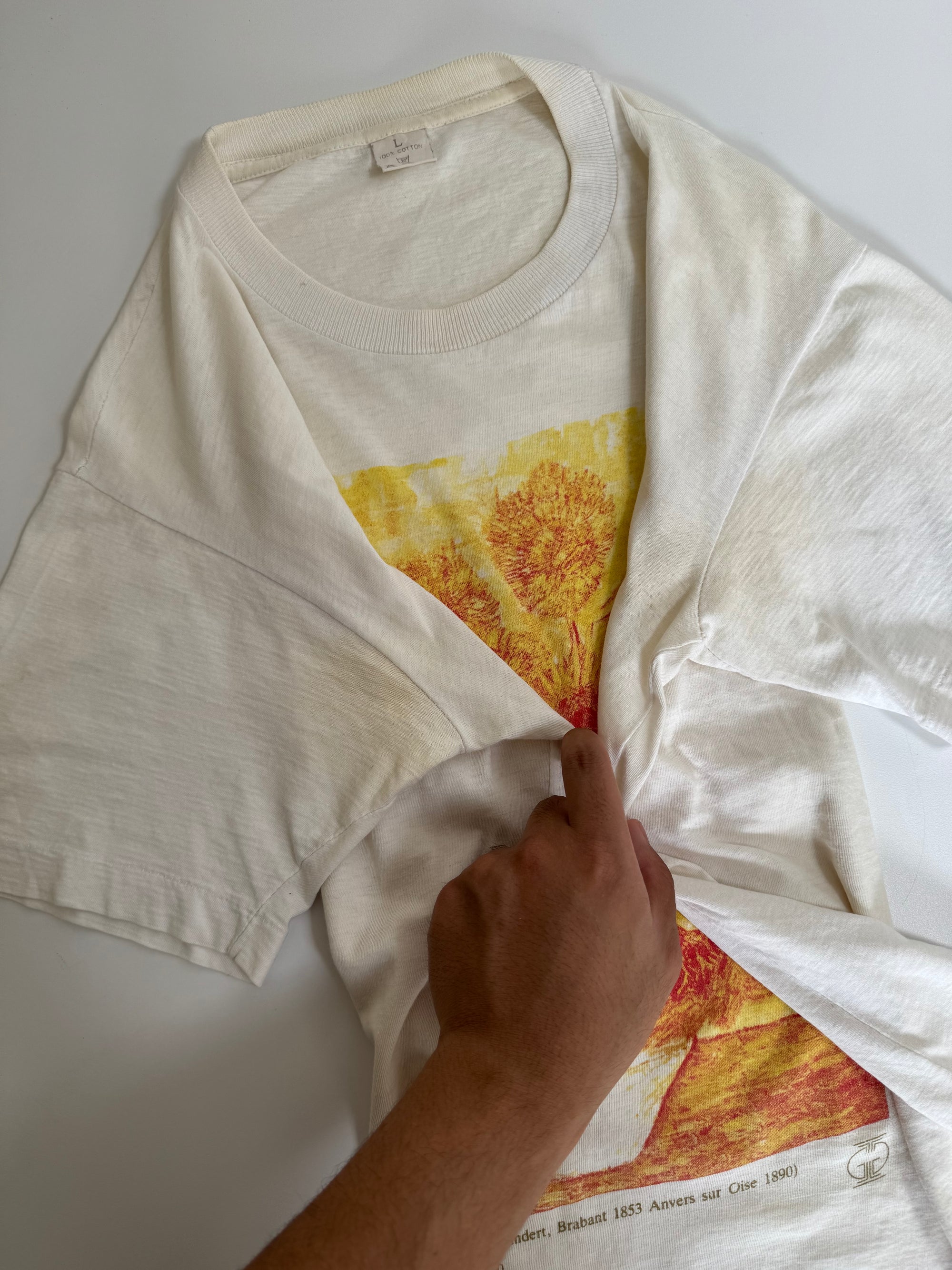 Early 90s Van Gogh "Sunflowers" Tee (M)