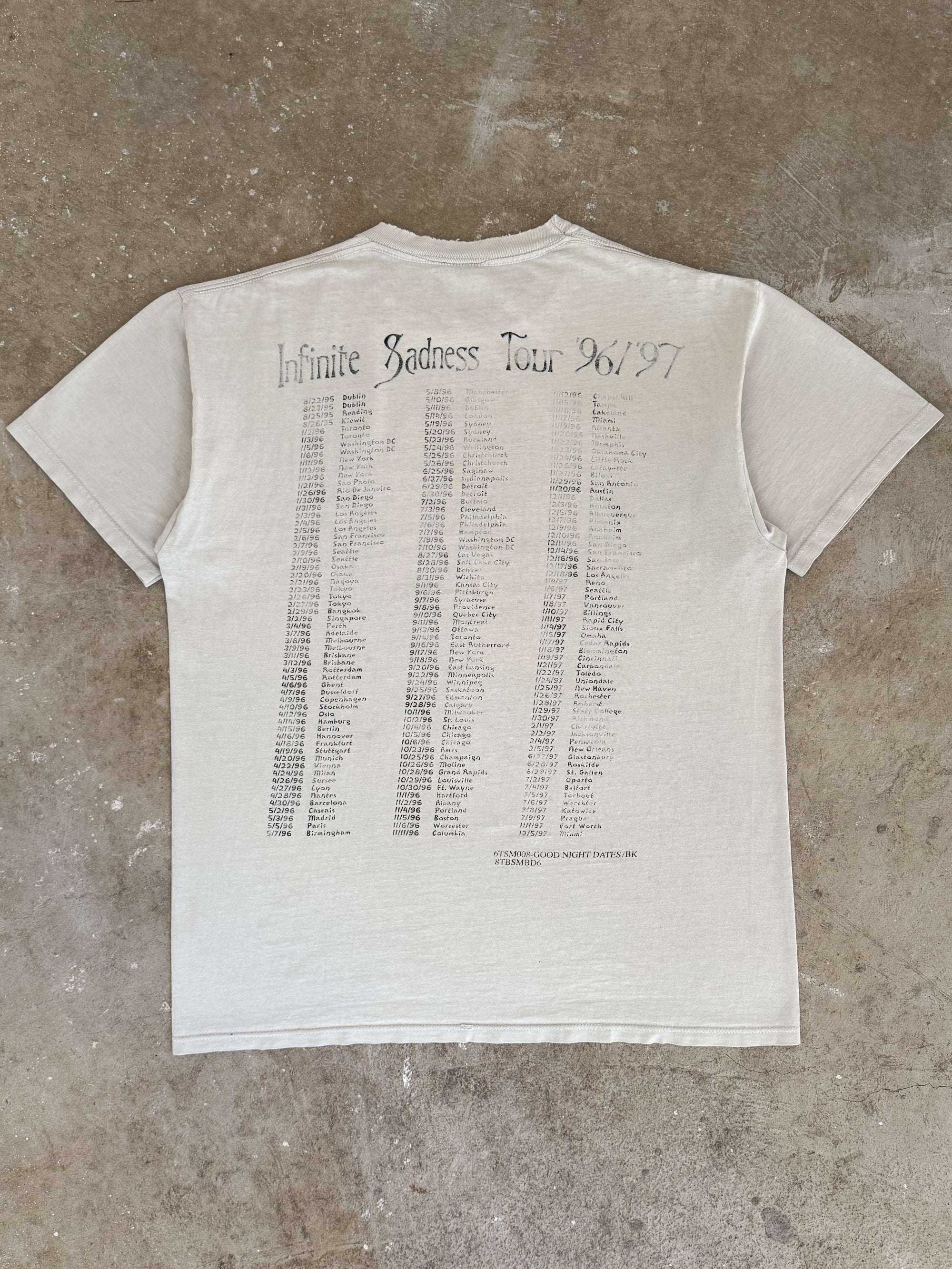 1996/97 The Smashing Pumpkins "Infinite Sadness Tour" Tee (L)