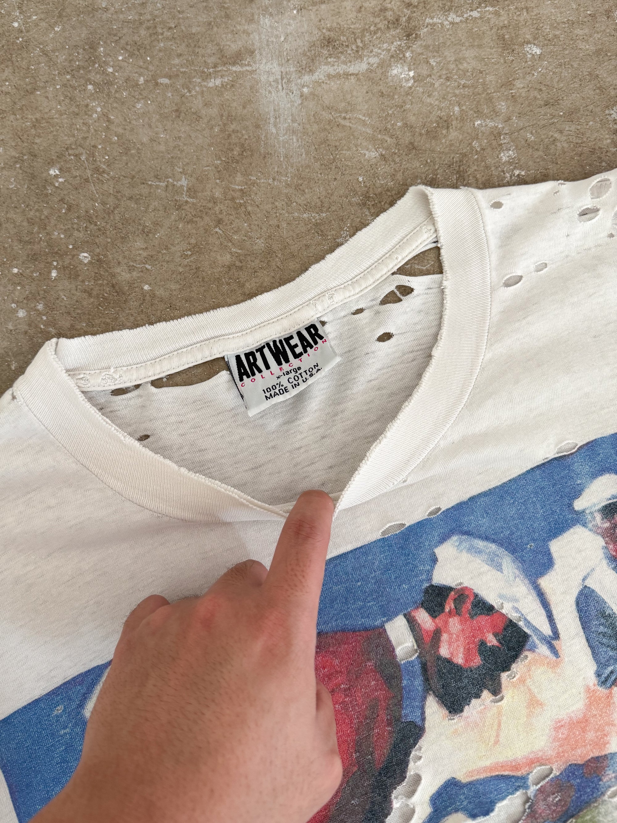 1990s "Cassidy Golf Art" Thrashed Tee (XL)