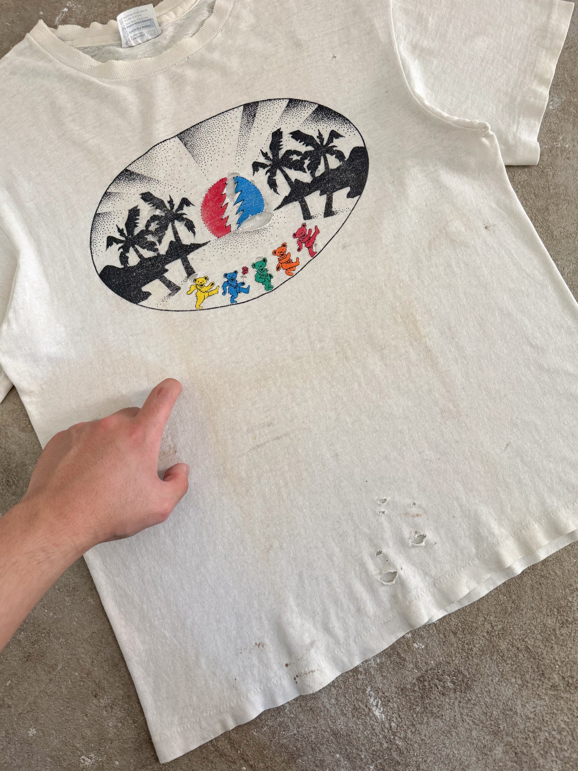 1980s Grateful Dead "Paradise Dancing Bears" Tee (S)